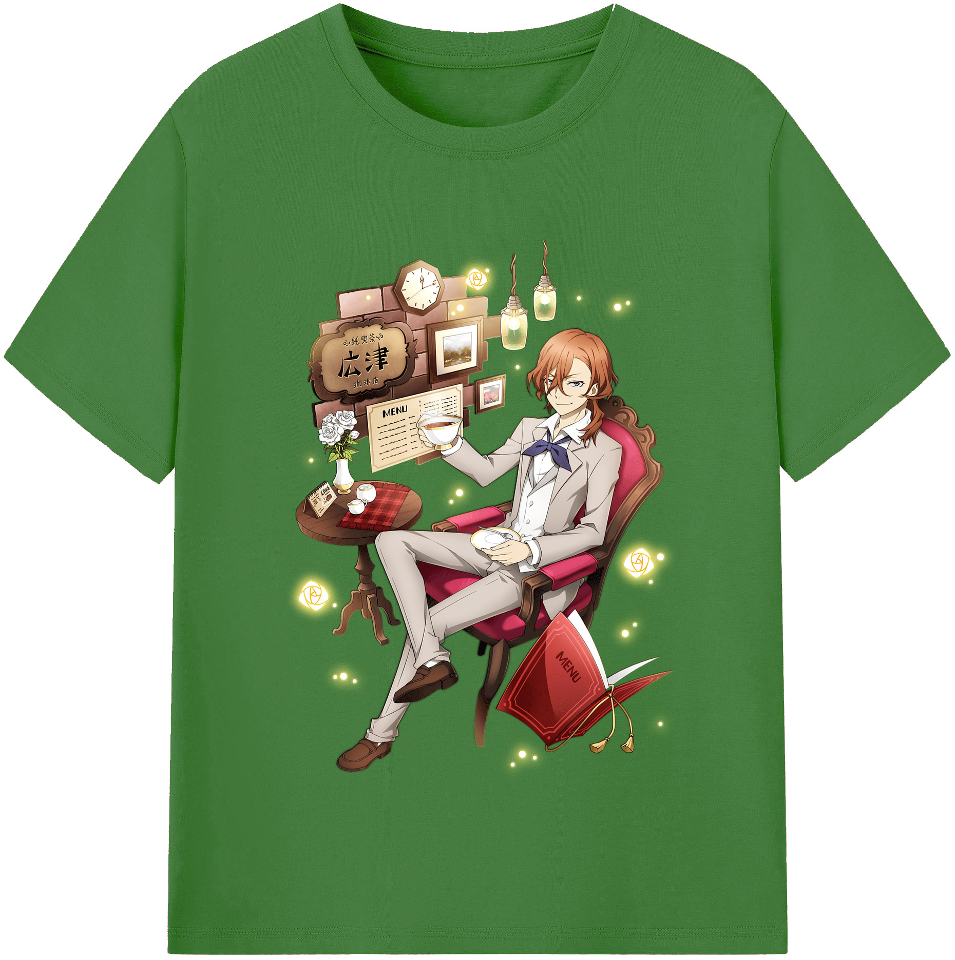 （画像用） 文豪ストレイドッグス Bungo Stray Dogs レディースカジュアルプリントTシャツ（綿100％）